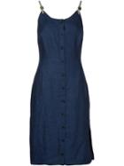 Altuzarra Buttoned Up Dress, Women's, Size: 38, Blue, Linen/flax