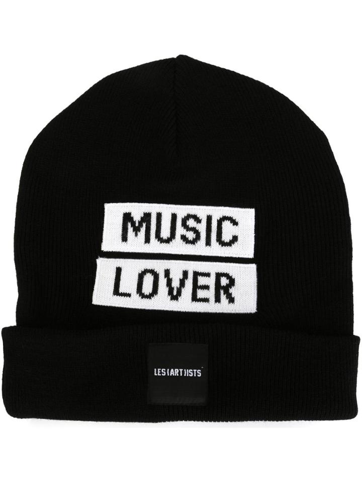 Les (art)ists 'music Lover' Beanie - Black