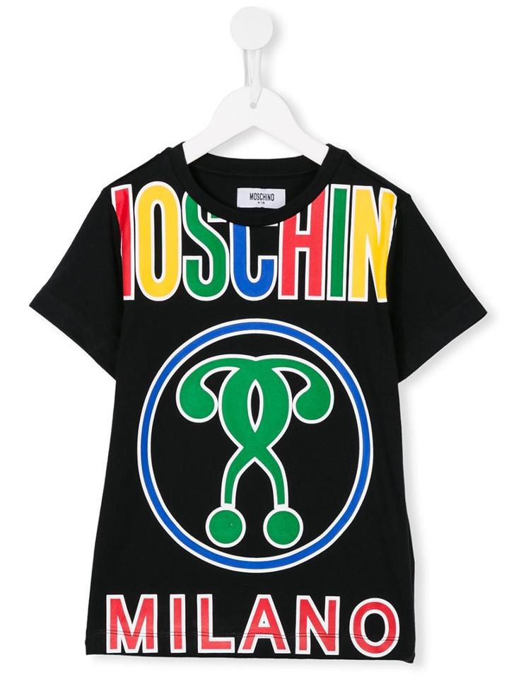 Moschino Kids Double Question Mark Print T-shirt
