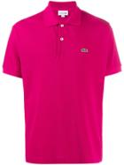 Lacoste Logo Embroidered Polo Shirt - Pink
