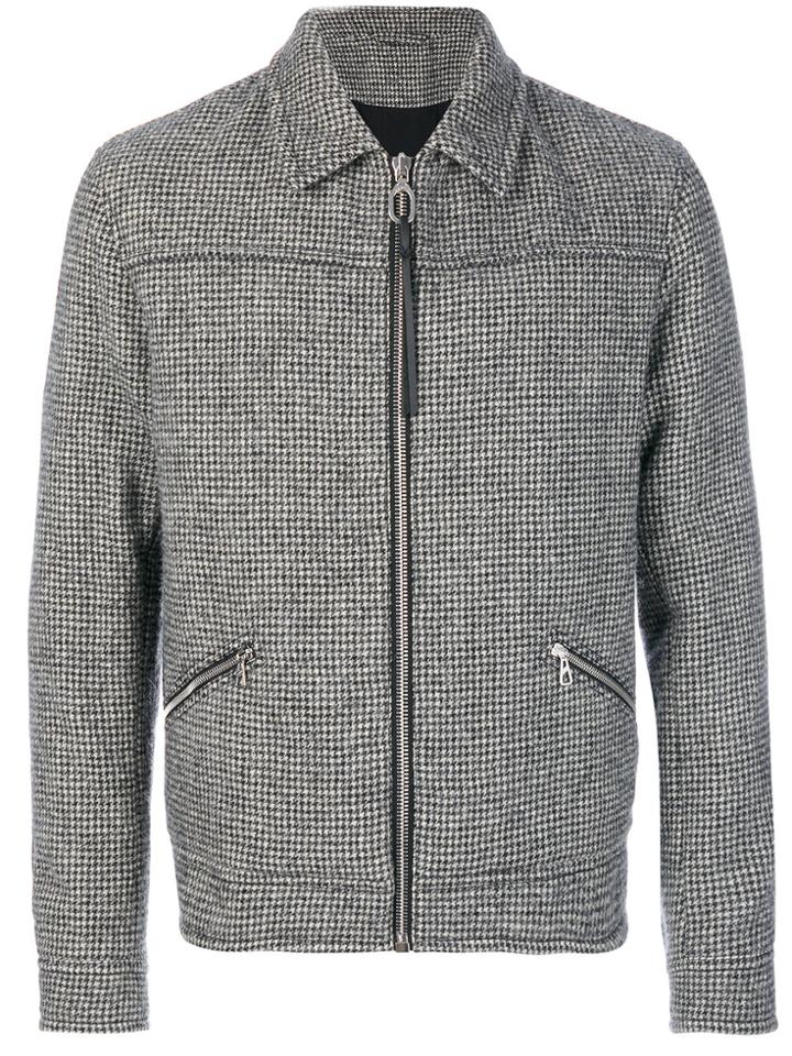 Lanvin Lightweight Dogtooth Jacket - Grey