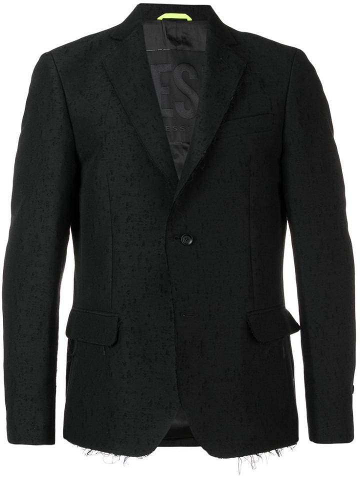Diesel Distressed Blazer Jacket - Black
