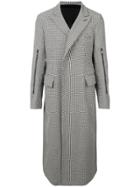 Takahiromiyashita The Soloist Houndstooth Print Coat - Black
