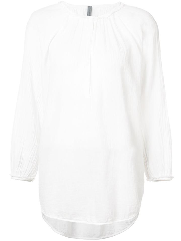 Raquel Allegra Dreamer Gauze Blouse - White