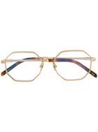 Hublot Eyewear Round Frame Glasses - Gold