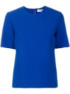 Msgm Raw-edge Blouse - Blue