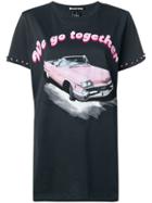 Pinko Convertible Print T-shirt - Black