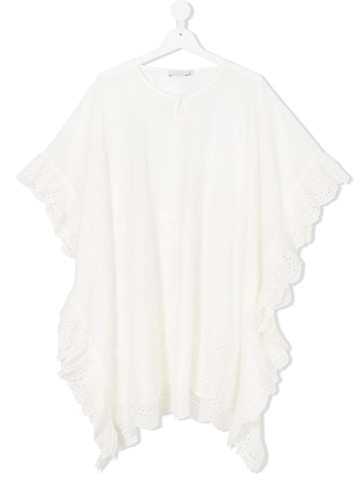 Stella Mccartney Kids Cape Dress - White