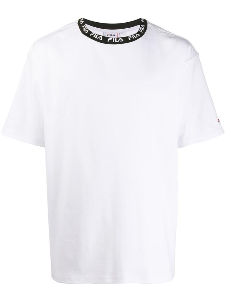 Fila Branded Crew Neck T-shirt - White