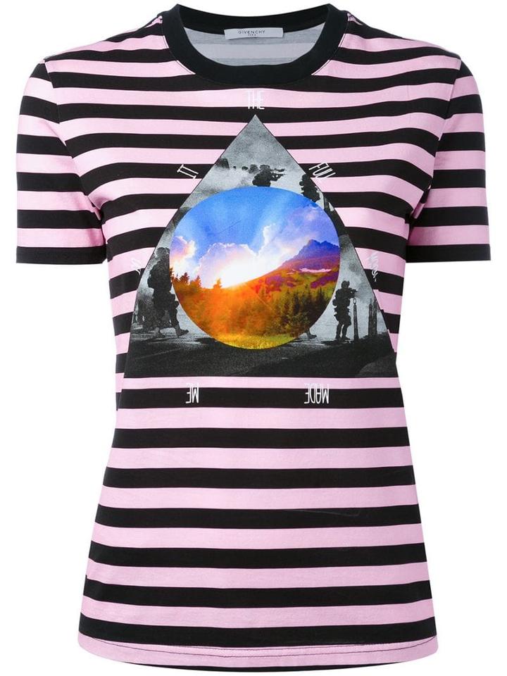 Givenchy Stripe 'full Moon' T-shirt - Purple