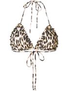 Ganni Leopard-print Bikini - Neutrals