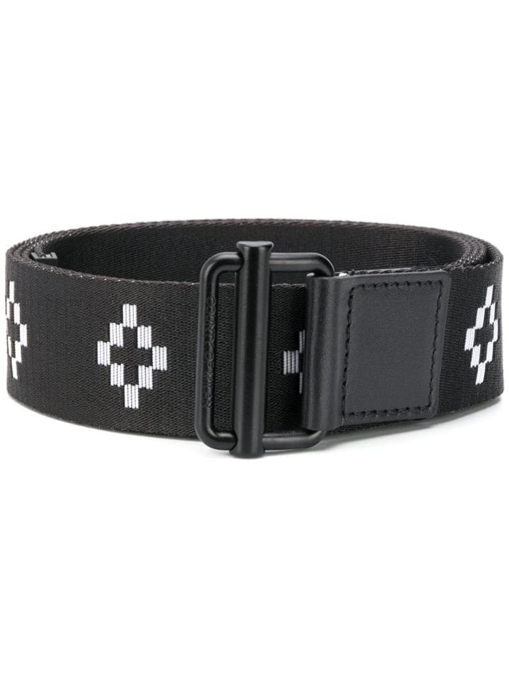 Marcelo Burlon County Of Milan Logo Patterned Belt - Black