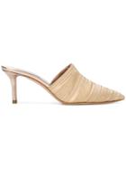 Casadei Pointed Slip-on Mules - Metallic