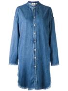 Acne Studios - Long Denim Shirt - Women - Cotton/lyocell - 36, Women's, Blue, Cotton/lyocell