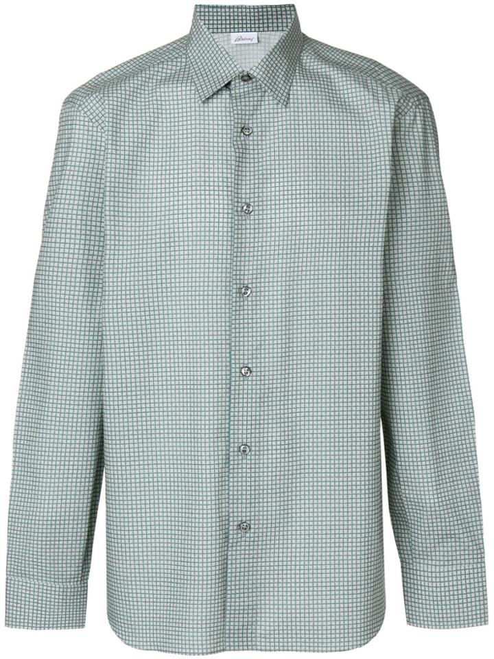 Brioni Patterned Shirt - Green