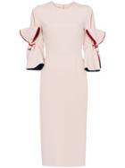 Roksanda Lavete Bow-detail Cady Dress - Pink