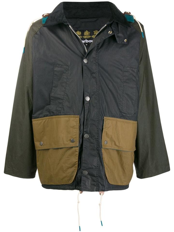 Barbour X Hikerdeli Colour Block Hooded Jacket - Green