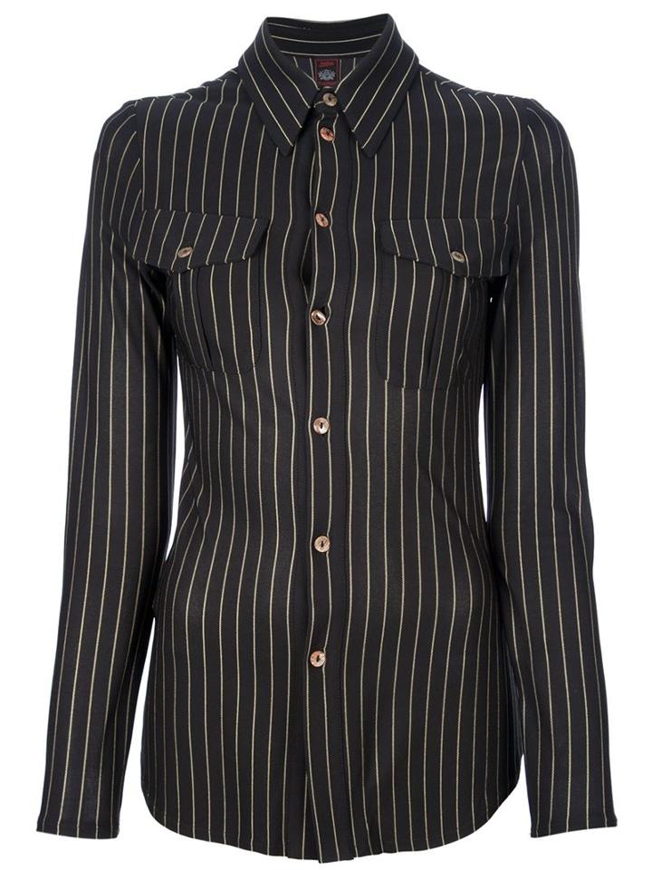 Jean Paul Gaultier Vintage Fitted Striped Shirt