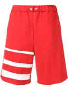 Marni Striped Track Shorts - Red