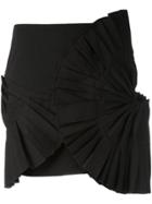 Jacquemus Pleated Detail Mini Skirt - Black