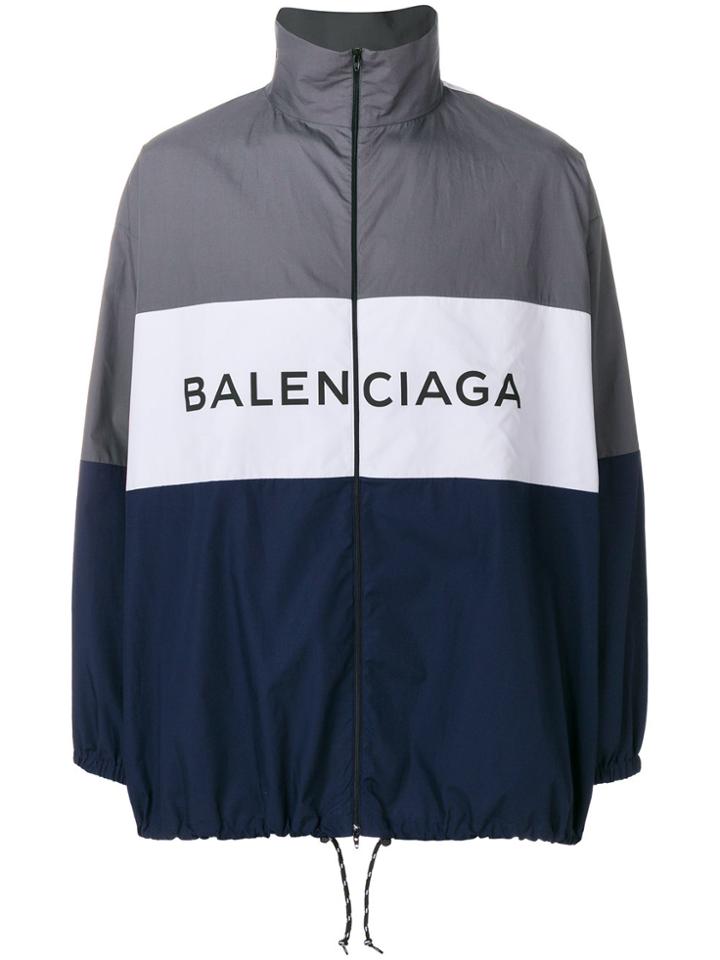 Balenciaga Bal Tracksuit Poplin Shirt - Blue