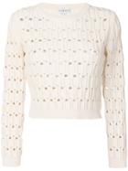 Carven Open Work Cable Knit Jumper - Nude & Neutrals