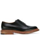 Grenson Contrast Sole Oxford Shoes - Black