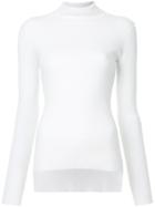 Cityshop Slim-fit Roll Neck Top - White