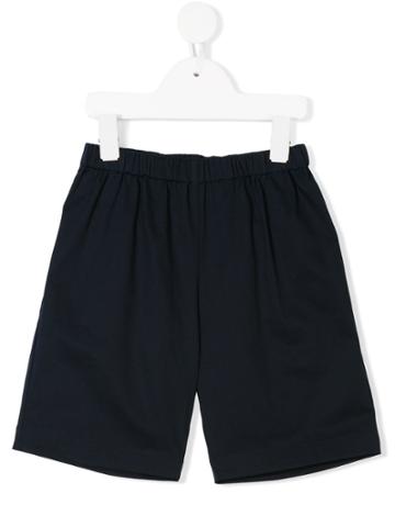 Oscar De La Renta Kids Elastic Waistband Shorts - Blue