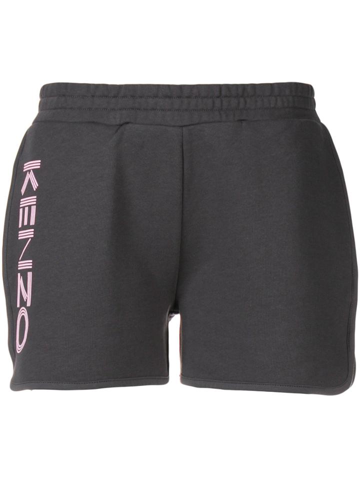 Kenzo Printed Logo Shorts - Grey