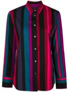 Ps By Paul Smith Striped Button Shirt - Pink & Purple