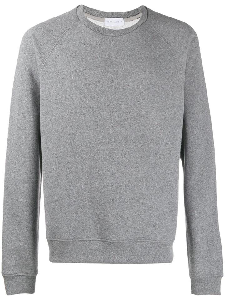 John Elliott Melange Crew Neck Sweatshirt - Grey