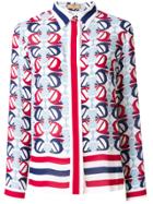 Fay Printed Shirt - White