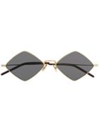 Saint Laurent Eyewear Diamond Frame Sunglasses - Black