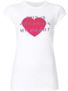 Zoe Karssen Heart-print T-shirt - White
