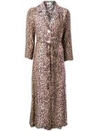Rixo London Leopard Print Dress - Brown