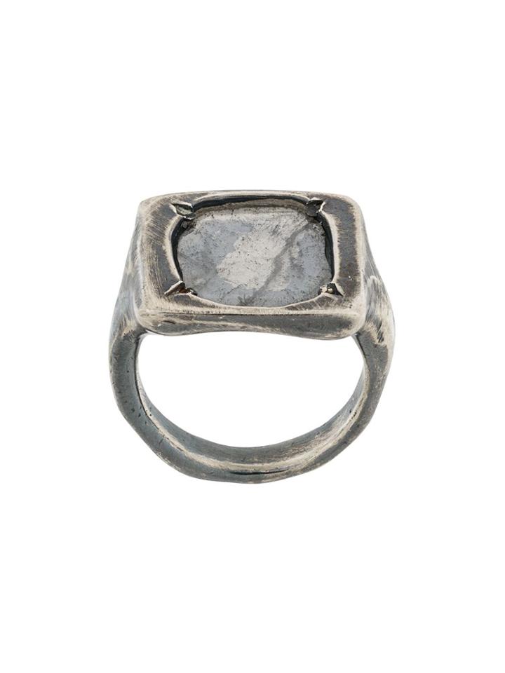 Chin Teo Diamond Omega Deux Ring - Metallic