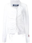 Jacquemus Long Sleeve Gathered Shirt - White