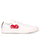 Comme Des Garçons Play Comme Des Garçon Play X Converse Chuck Taylor All Star Low Sneakers, Adult Unisex, Size: 37.5, Nude/neutrals, Cotton/rubber