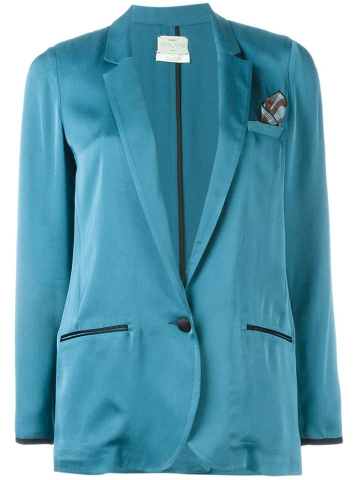 Forte Forte One-button Satin Blazer