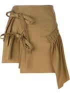 No21 Asymmetric Mini Skirt