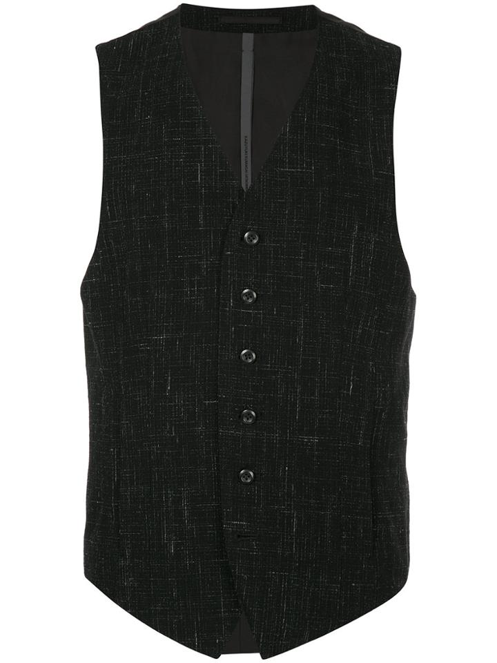 Kazuyuki Kumagai Printed Vest - Black