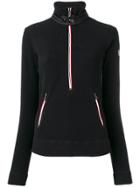 Moncler Grenoble High Neck Zipped Sweater - Black