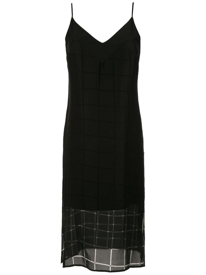 Egrey Midi Silk Dress - Black