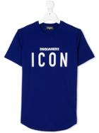 Dsquared2 Kids Icon Print T-shirt - Blue