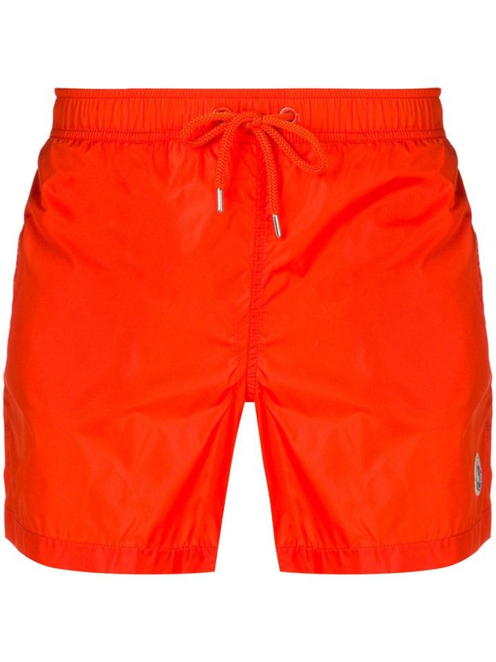 Moncler Side Logo Swim Shorts - Orange