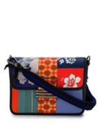 Etro Embroidered Patchwork Shoulder Bag - Blue
