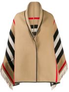 Burberry Pocket Detail Oversized Scarf - Neutrals
