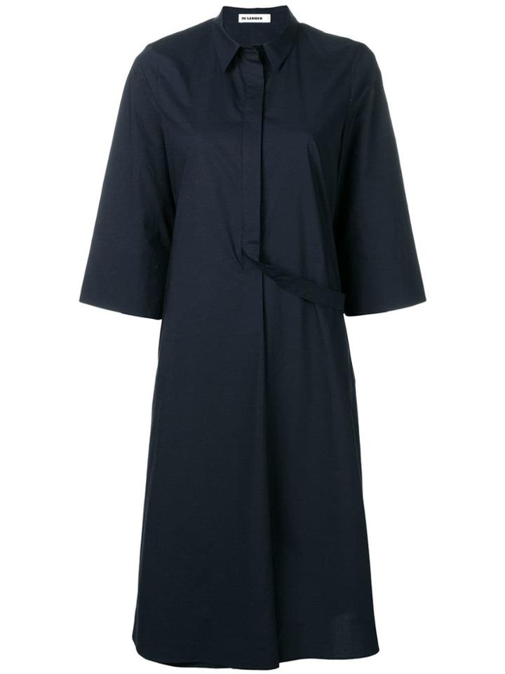 Jil Sander Oversized Midi Dress - Blue