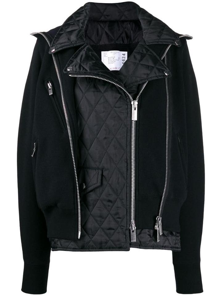 Sacai Deconstructed Bomber Jacket - Black